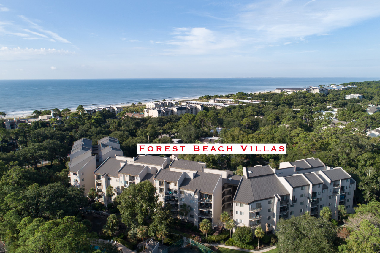 Aerial View of Forest Beach Villas