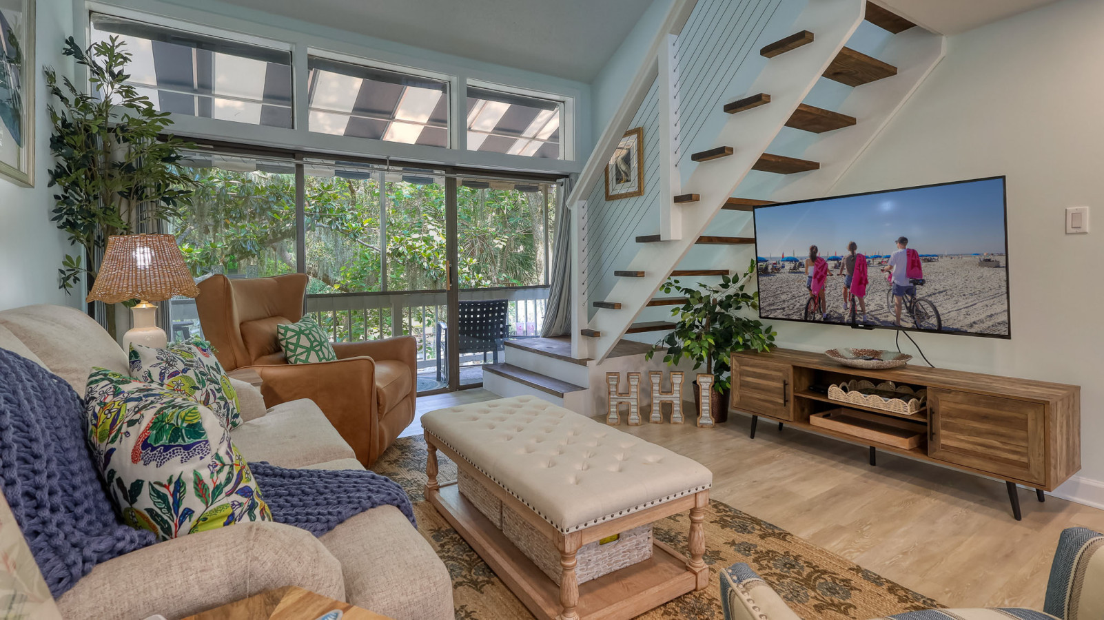 Bright and Airy Living Room with Balcony Access