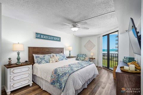 Spacious King Bedroom with Ocean Views and 55" Smart TV