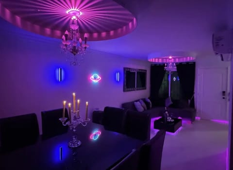 Living Room Colored Party lighting