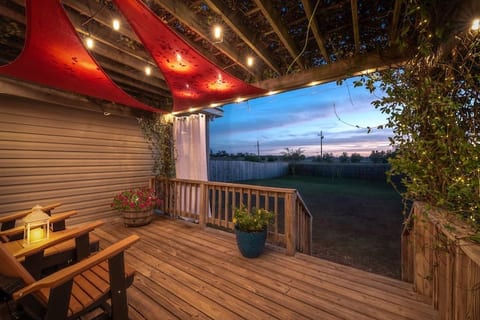 Beautiful deck to enjoy and relax.