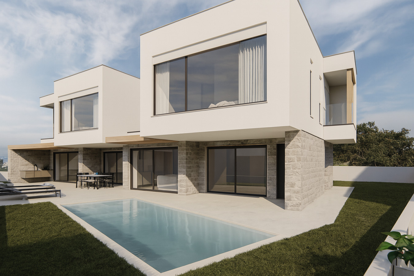 Luxury Villa in Kaštel Stari, Croatia with private heated pool, panoramic balcony view, and modern amenities – perfect for a relaxing vacation between Split and Trogir.