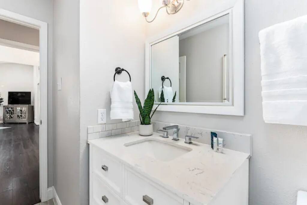 Clean and Cozy Restroom having all initial supplies 