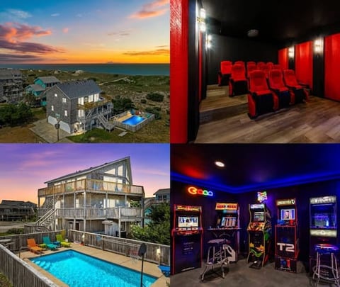 OBX Pool Beachfront Hot Tub 5Bed Volleyball Arcade