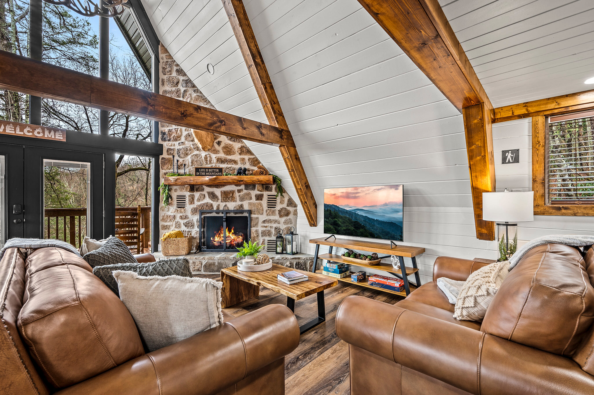 2 Gas Fireplaces