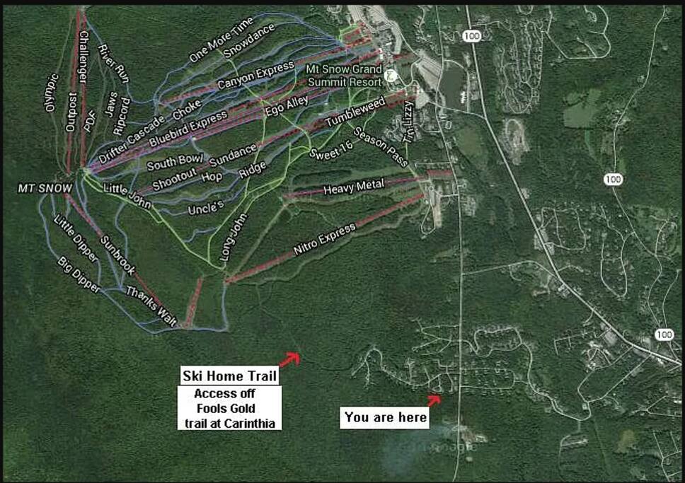 2BD 1BA | Mount Snow VT | Ski-Back Trail | Shuttle