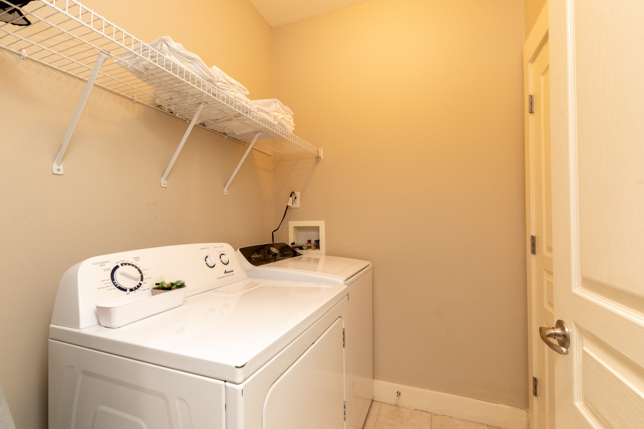 In-Unit Laundry with Iron+Ironing Board