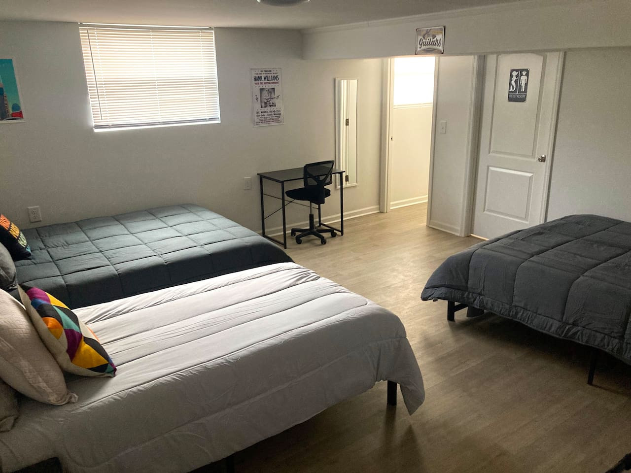 Bedroom 3 two Queen Bed and double