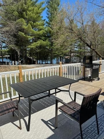 Relax on the deck with a drink. Fire up the grill and enjoy the view.