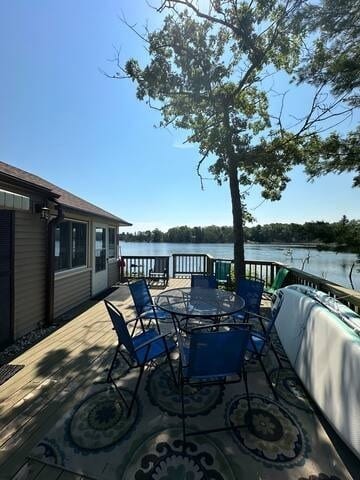 Relax on the deck and enjoy the view.