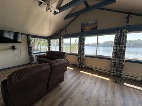 A comfortable living room with a great view.