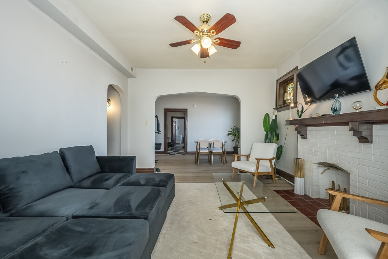 A cozy and inviting space to relax after a day of exploring St. Louis!