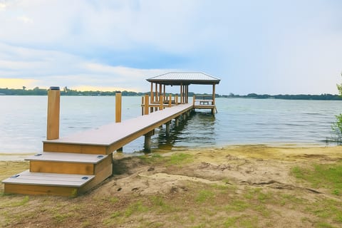 Sunset Lakefront Home | Hot Tub, Private Dock