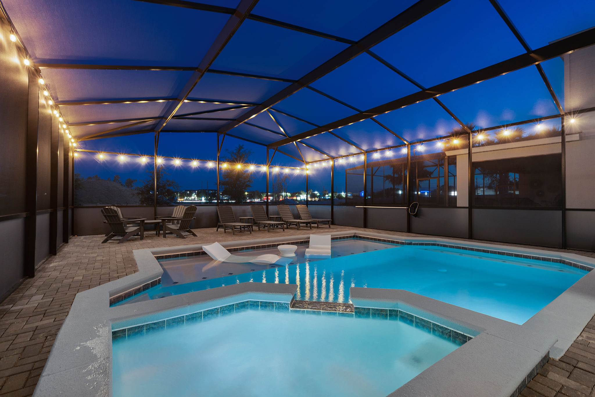 Largest private pool and pool deck in Windsor Island Resort