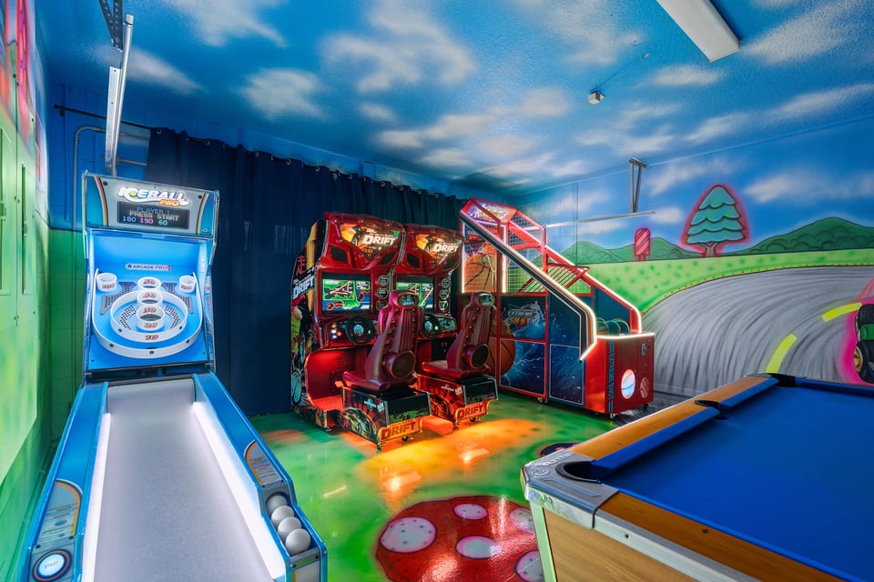 Your own arcade to keep them busy!