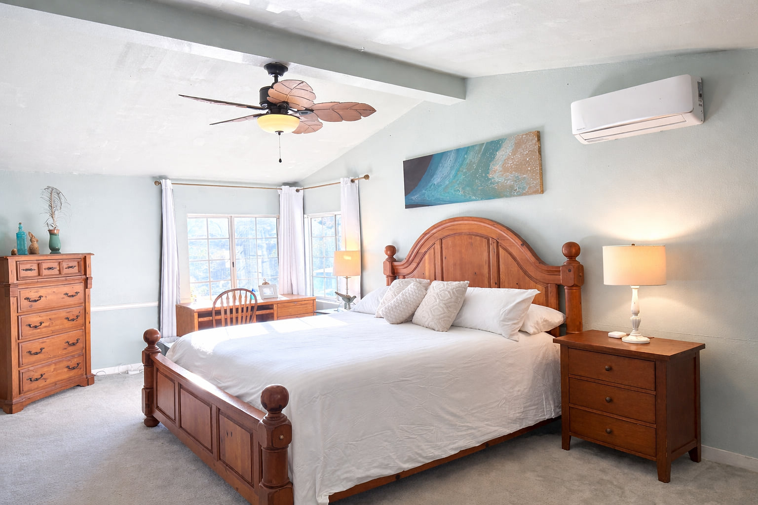 Bunny Hill master bedroom, king bed.