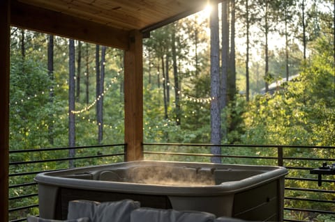Whats more relaxing than an evening dip in the hot tub