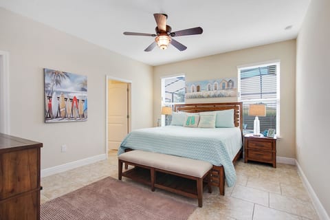 Bedroom 1 is a King Master En Suite with Private Pool Access