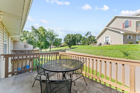 Start slow with coffee and open-sky views from the private deck.