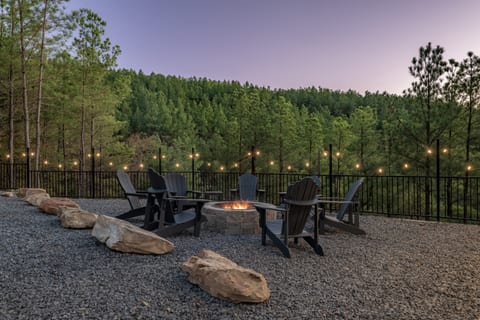 Golden hour by the fire pit - where the sunsets and s'mores steal the show!