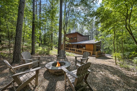 "Gather and bask in the warmth and camaraderie around our classic fire pit experience." 