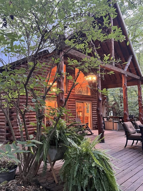 "Our cabin offers an authentic cabin experience, tucked right against the national forest for a true nature escape."