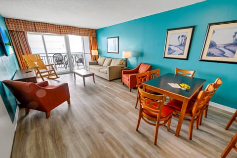Large Living Area with Views of the Ocean, Beautifully Decorated