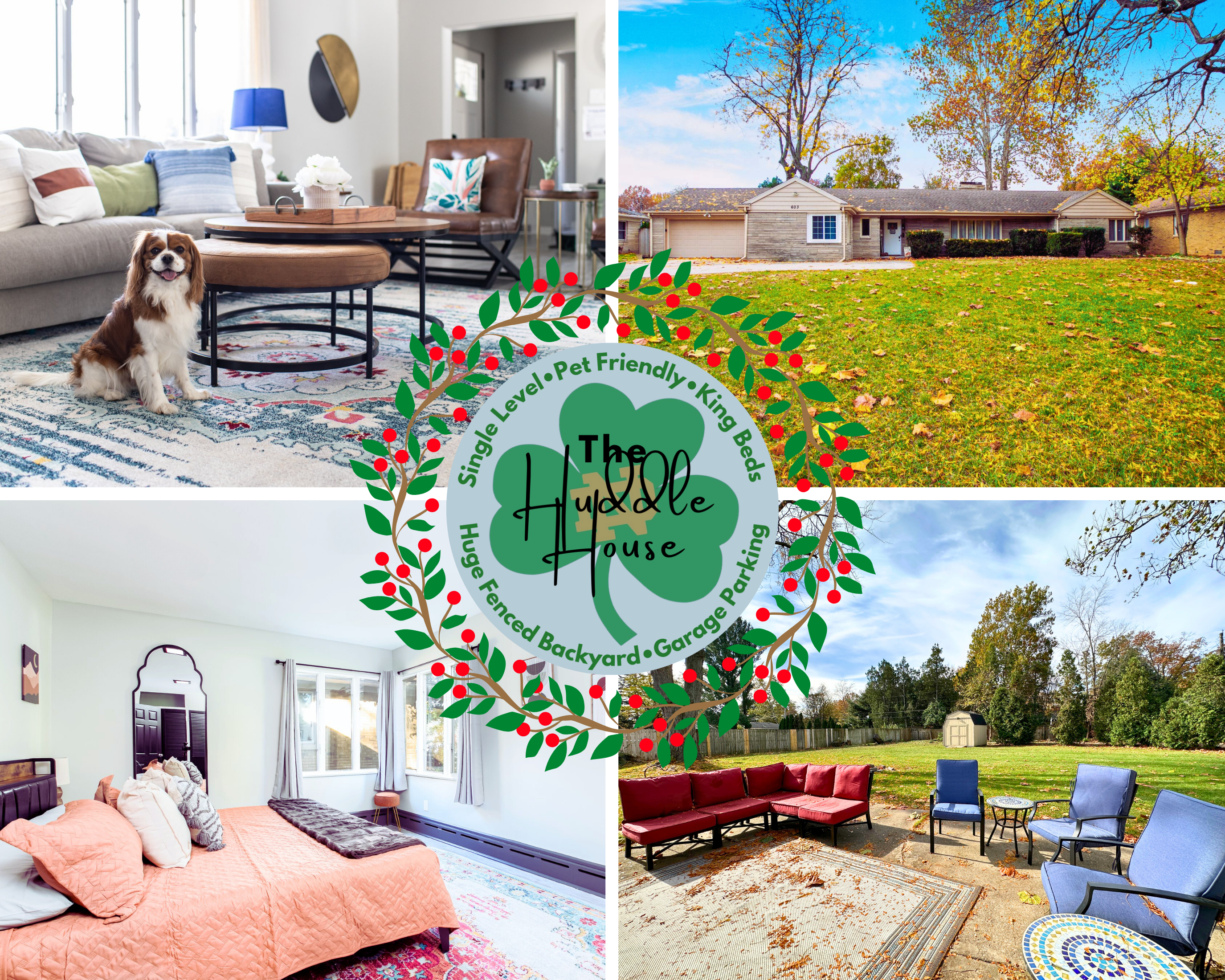 The perfect home base for a game day weekend, family gathering, or a college reunion!