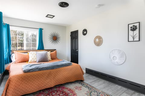 AnotherbBright and king bedroom with room darkening shades
