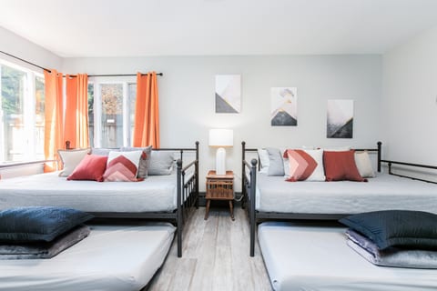 This 3rd HUGE bedroom has 2 queen size beds and 2 twin trundles - sleeps 6 comfortably!