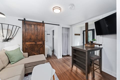 Looking from kitchen toward bedroom