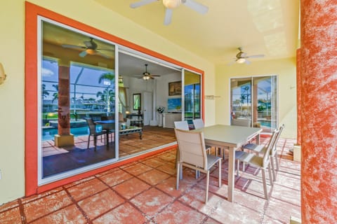 Outdoor dining area