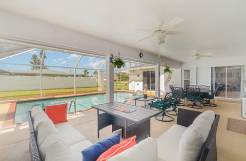 Outdoor dining area