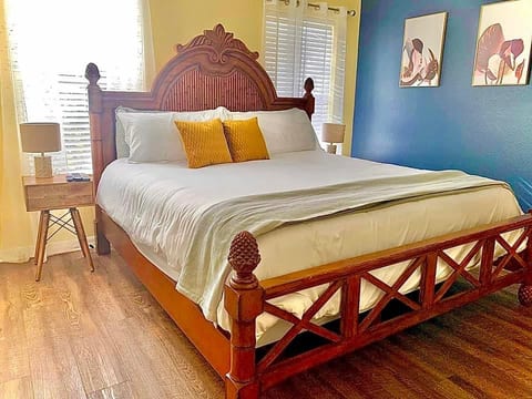 Feel like royalty in the Comfortable King Bed in the Primary Suite. 