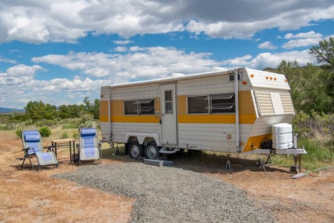 Sun, Wind, Creek Vintage Camper