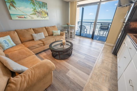 Large Couch and Living Room to Enjoy Views of the Ocean, Beautifully Decorated