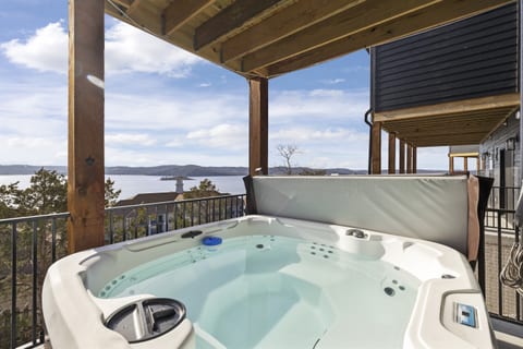 Basement Level: Hot Tub on Patio