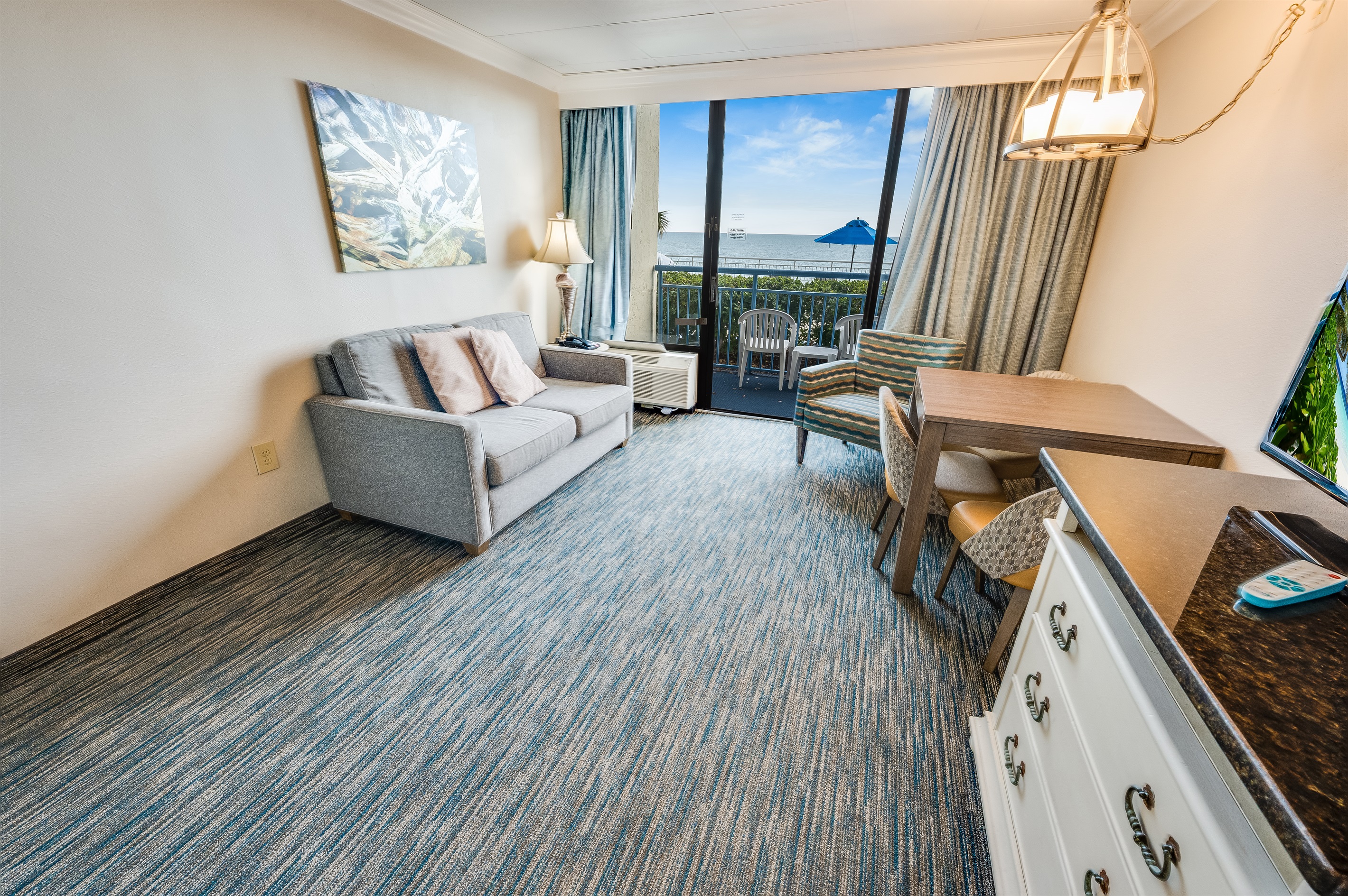 Large Living Area with Views of the Ocean, Beautifully Decorated