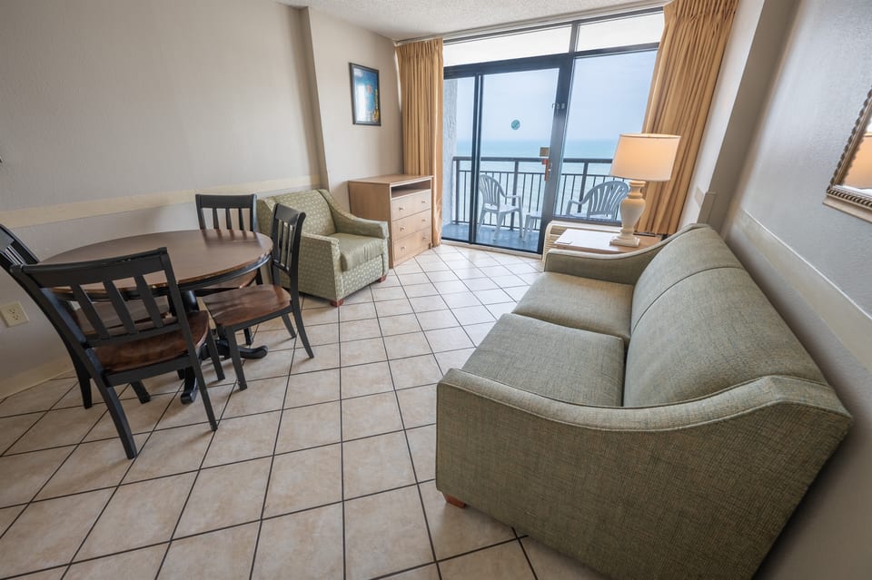 Direct Oceanfront with Large Living Room Area