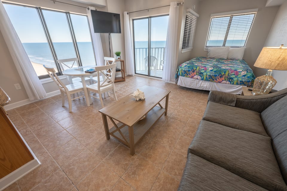 Enjoy views from the living area of the ocean!