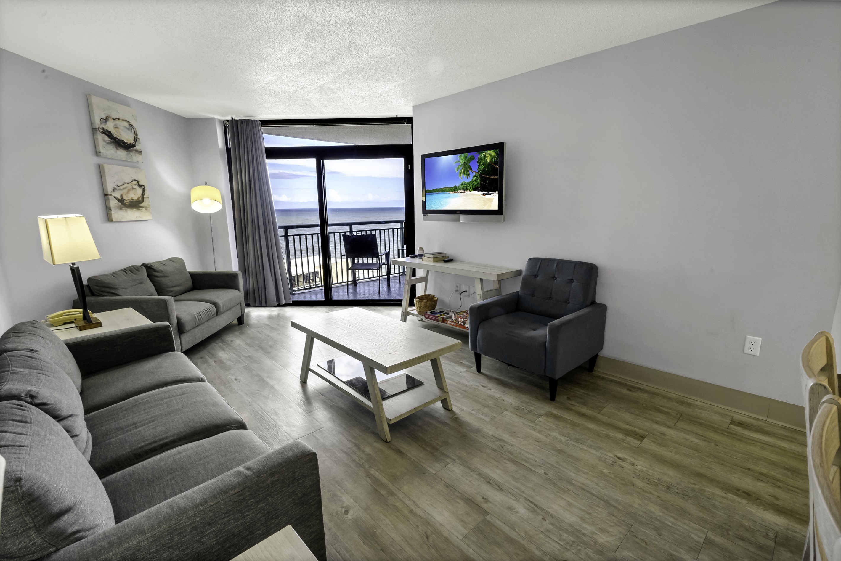 Large Living Area with Views of the Ocean, Beautifully Decorated