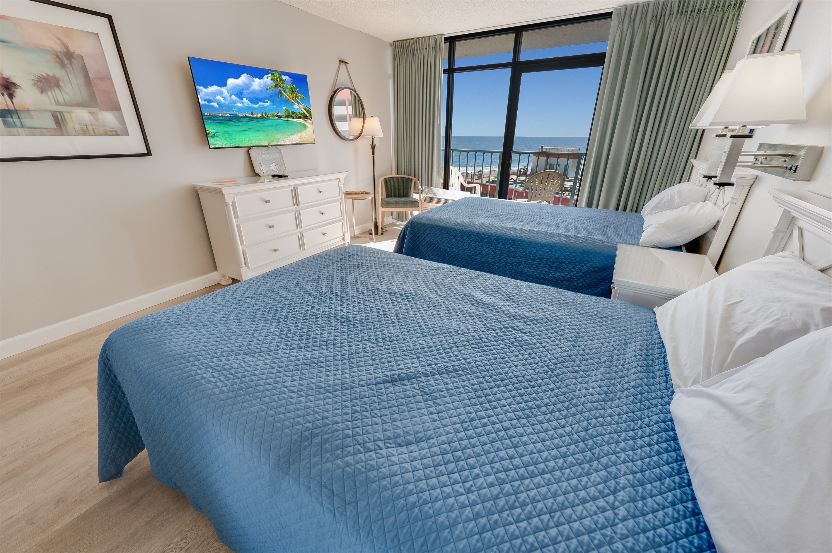 Enjoy the View of the Ocean from the Bedroom, Beautifully Decorated