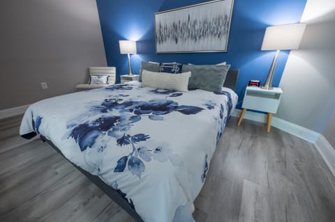 King in Bedroom, Beautifully Decorated