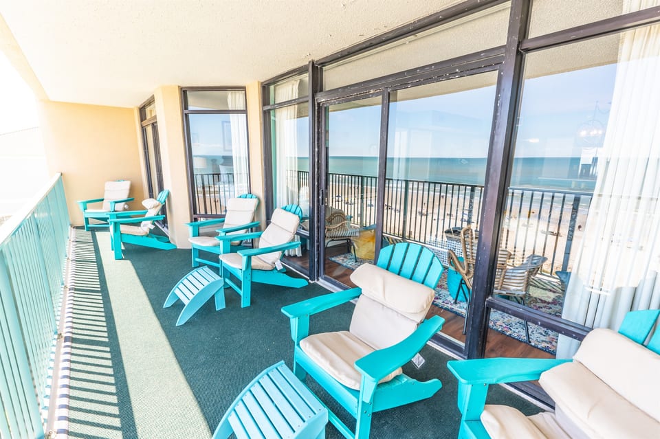 Direct Oceanfront Views from the Large Balcony