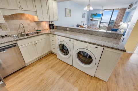 Large Kitchen Area with Modern Appliances