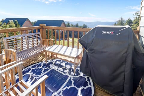 Deck with BBQ grill