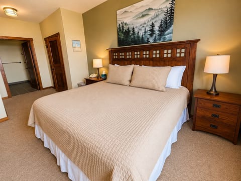 Relax and recharge in the primary king bedroom