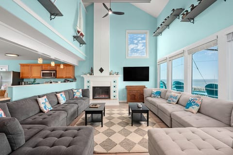Open kitchen & dining area w/ warm wood finishes & easy flow into the living space.