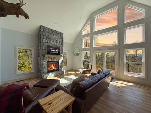 The Hideout | New, Views, Theater, Fireplace, Deck