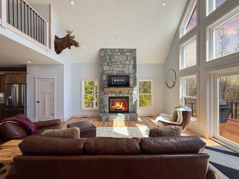 The Hideout | New, Views, Theater, Fireplace, Deck